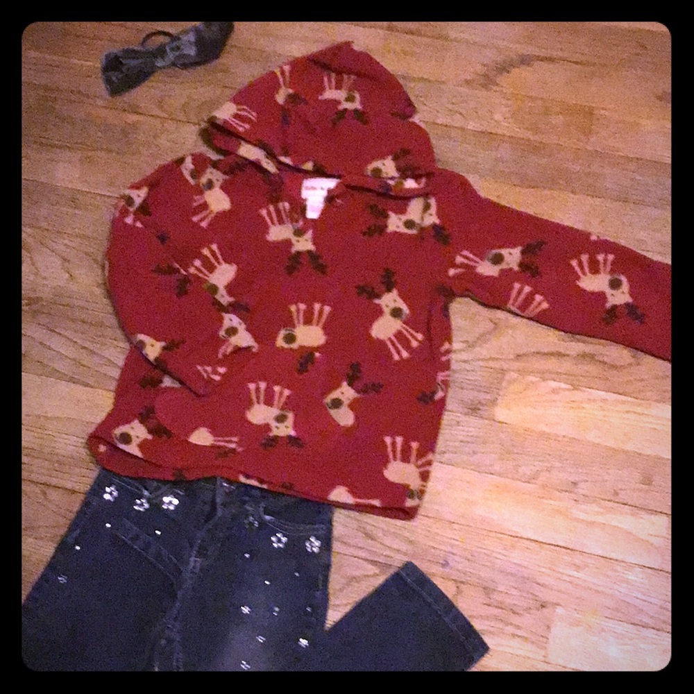 Size 5 Hooded Holiday Fleece